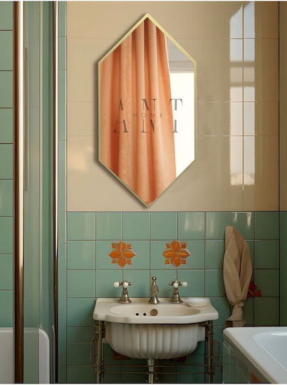 SteweHome STE-021167-V42368-130324 Badezimmerspiegel aus MDF 80x40cm Gold