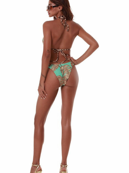 Bikinihosen Slip Türkis