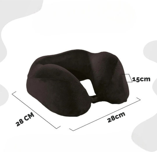 SteweHome Black Travel Pillow