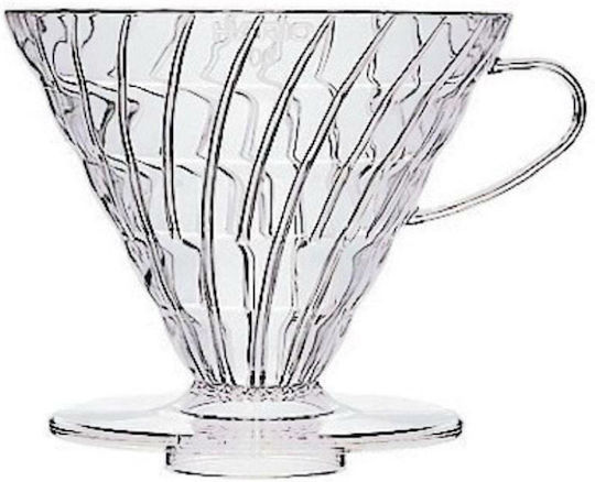 Hario V60 02 Plastic Coffee Dripper Brown 137 x 116 x 102 Mm
