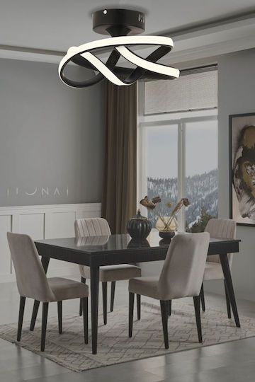 SteweHome LED Κρεμαστό Φωτιστικό Χρυσό 20x25x20εκ.