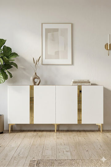 TV-Ständer Gold M150xP32xH75cm