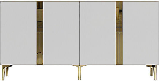 TV-Ständer Gold M150xP32xH75cm