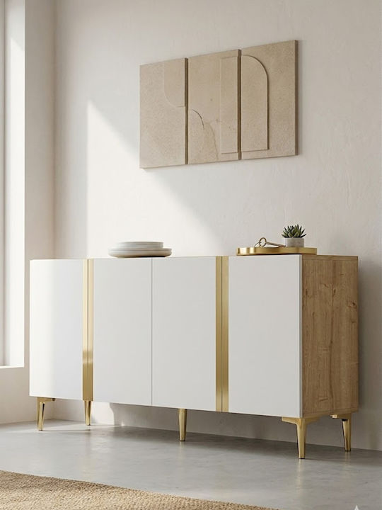 TV-Ständer Gold M150xP32xH75cm