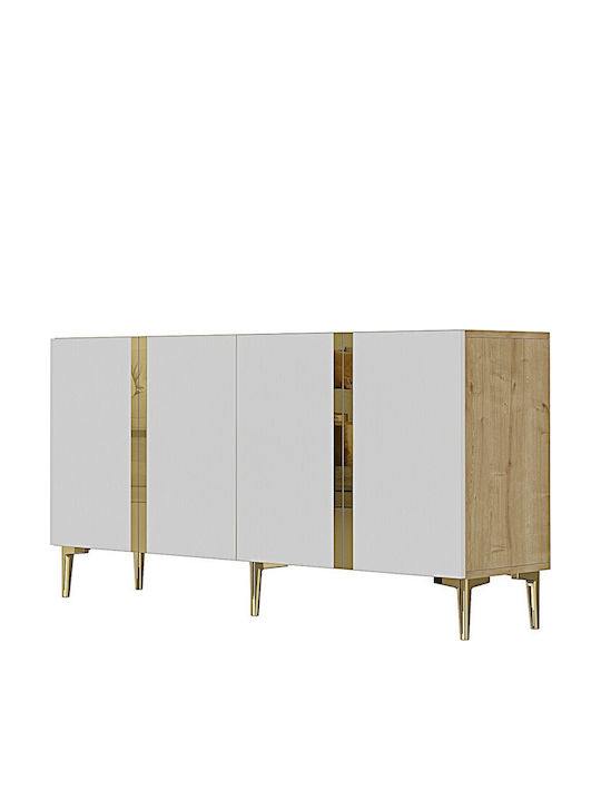 TV-Ständer Gold M150xP32xH75cm