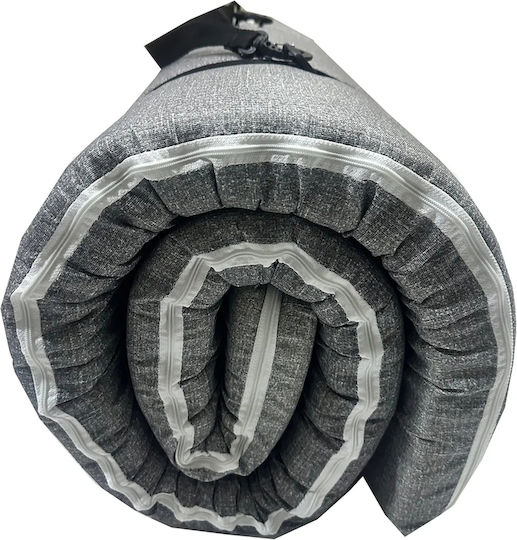 SteweHome Ημίδιπλο Υπόστρωμα Camping 180x80cm Πάχους 7cm Γκρι
