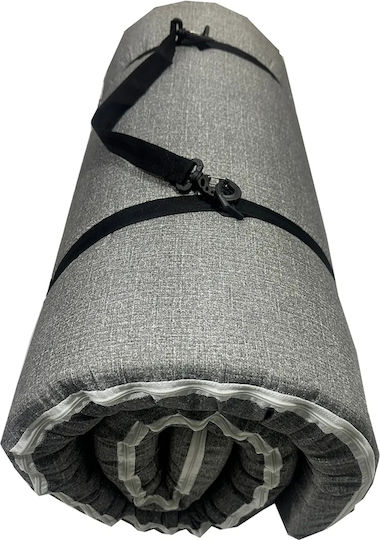 SteweHome Ημίδιπλο Υπόστρωμα Camping 180x70cm Πάχους 7cm Γκρι