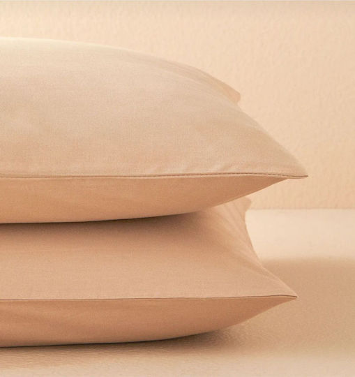 SteweHome Set Brown Pillowcases 50x70cm