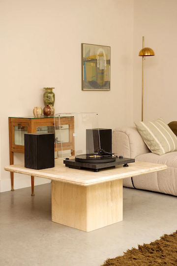 Crosley C62 Pick-Up Cu Transmisie Cu Curea Și Preamp Încorporat Cu Difuzoare Negru