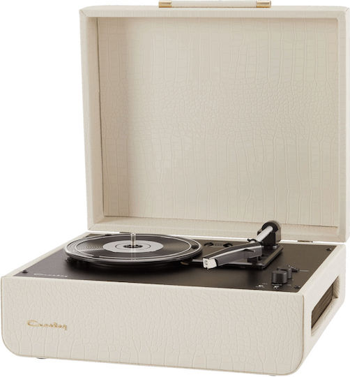 Crosley CR6255A Βαλιτσάκι Πικάπ με Belt Drive και Ενσωματωμένα Ηχεία Μπεζ