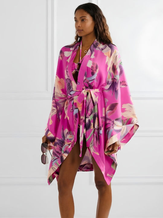 Chicret Kimono De Plajă Floral Pentru Femei