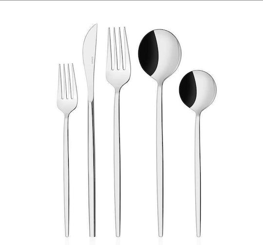 SteweHome Set De Tacâmuri Inoxidabile Argintii 30 Bucăți