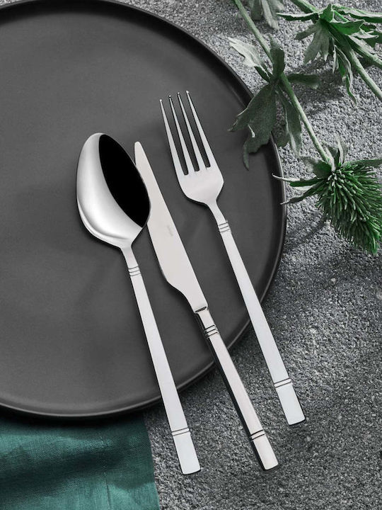 SteweHome Cutlery Set Stainless Steel Silver 84 Pieces