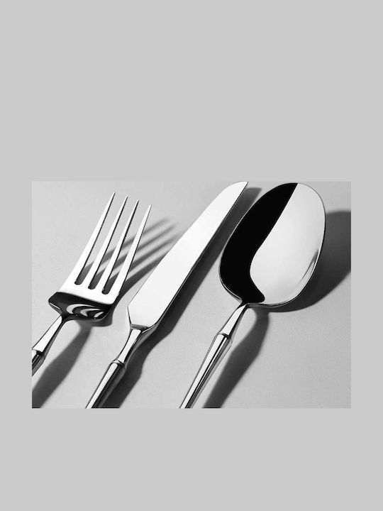 SteweHome Cutlery Set Stainless Steel Gray 36 Pieces