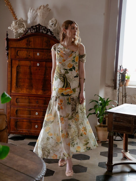 Sommer Maxi Abendkleid Mit Blumenmuster