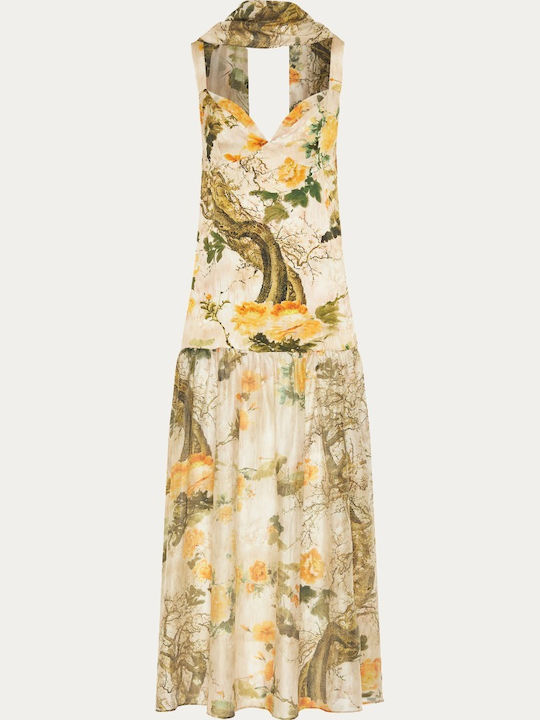 Sommer Maxi Abendkleid Mit Blumenmuster