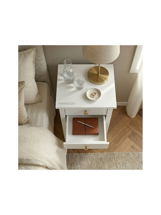 Wooden Gold Bedside Table 40x35x70cm