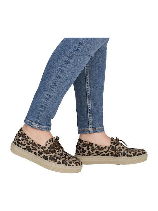 Women's Moccasins in Tabac Brown Colour
