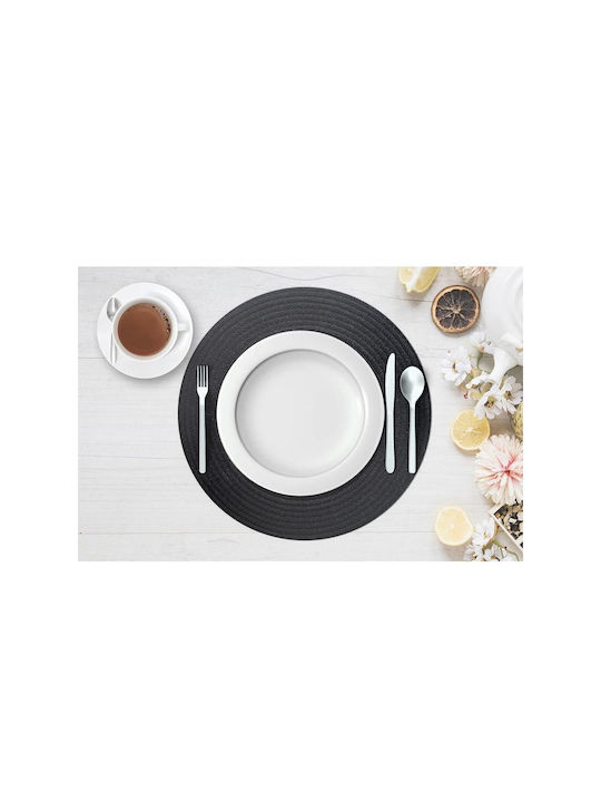 SteweHome Stoff Tischsets Schwarz 33x33cm 2 Stück