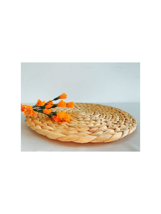 SteweHome Σουπλά Στρογγυλό Ψάθινο Λευκό 48cm 6τμχ SteweHome Σουπλά Στρογγυλό Ψάθινο Λευκό 48cm 6τμχ