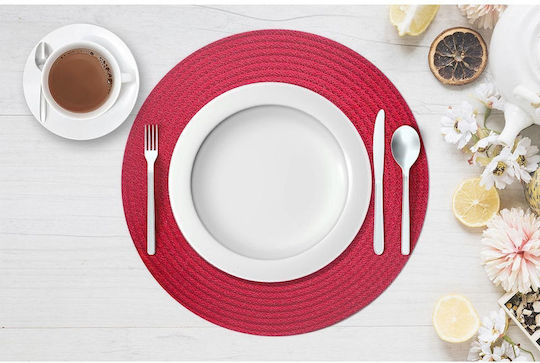 SteweHome Fabric Red Placemats 33x33cm 2 Pieces