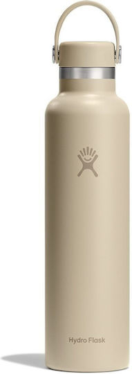 Hydro Flask Standard Flex Cap Μπουκάλι Θερμός Ανοξείδωτο BPA Free 710ml Oat