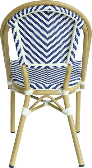 Градински Стол Дървен Bimini Светлосин 46x55x88см