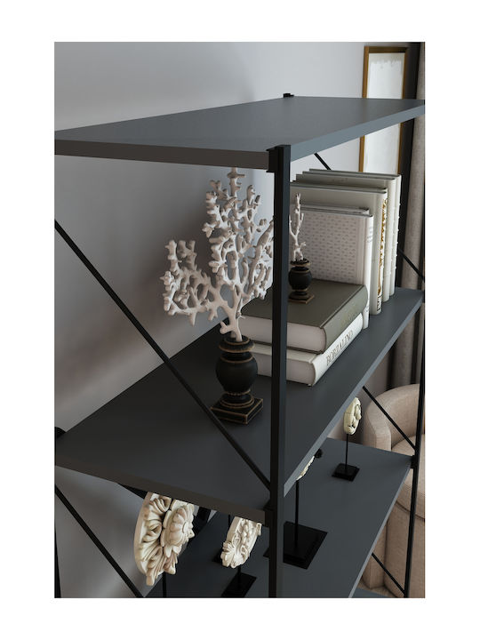 Gray Bookcase 50x24x150cm
