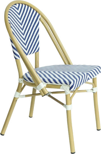 Градински Стол Дървен Bimini Светлосин 46x55x88см