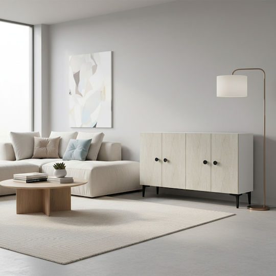 Μπουφές Ξύλινος Πολύχρωμος 120x30x75cm