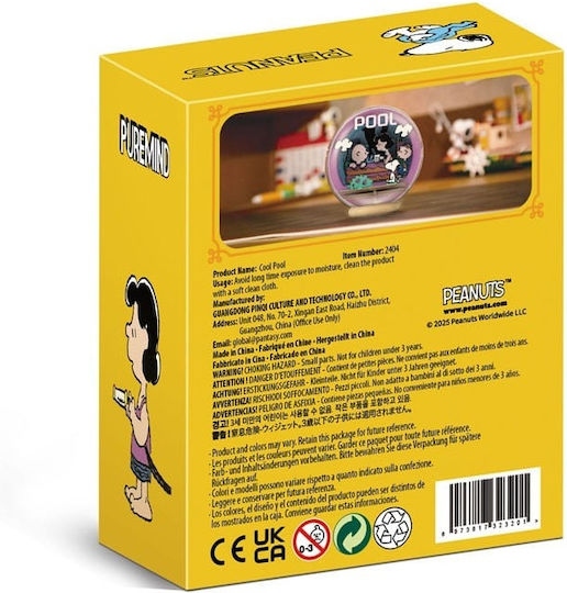 Peanuts Puremind Modellbausatz Holztheater Globus Cooler Pool Sammelbare Figuren