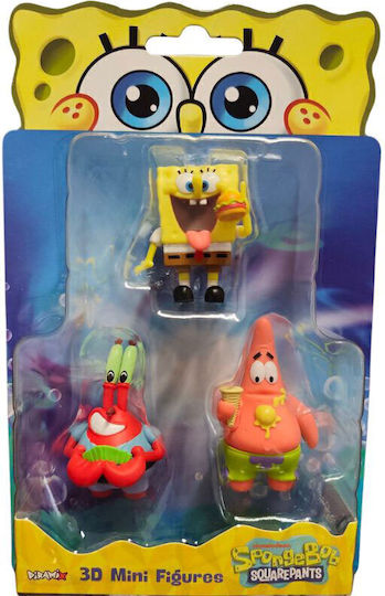 Just Toys Spongebob Movie 3D Mini Figures Spongebob 3 Pieces Spongebob Plankton Spongebob 0608