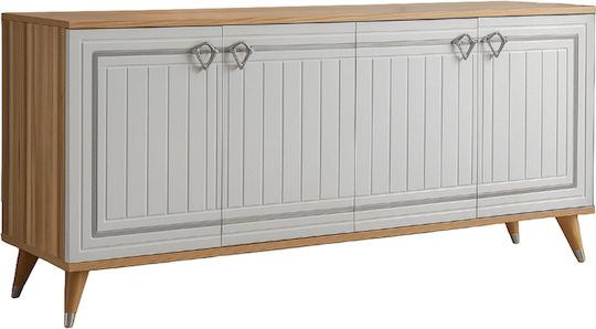 Μπουφές Ξύλινος Χρυσός 160x40x78cm