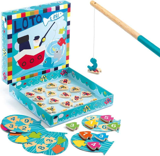 Djeco Wooden Fishing Game Lotto for 3+ Years