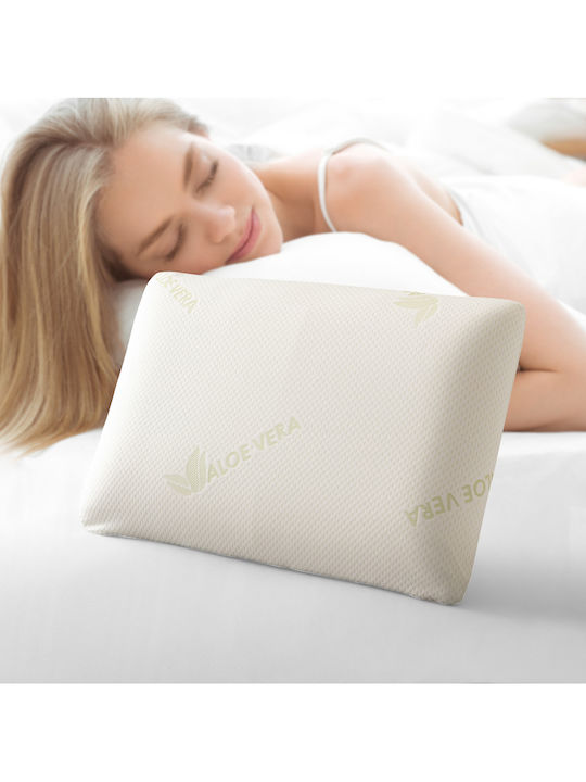 SteweHome Aloe Vera Μαξιλάρι Ύπνου Memory Foam 50x70cm 4τμχ