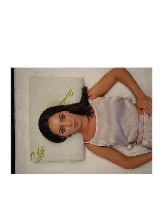 SteweHome Bamboo Μαξιλάρι Ύπνου Memory Foam Ανατομικό 35x55cm