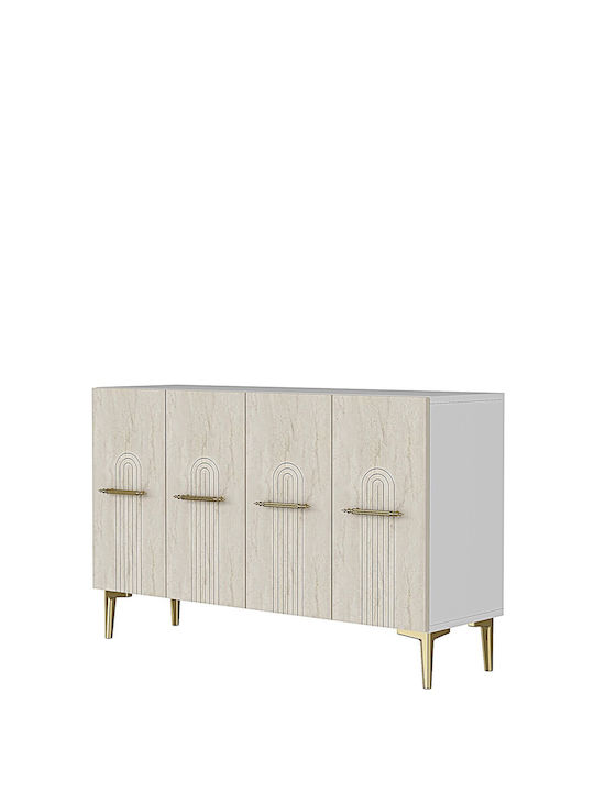 Μπουφές Ξύλινος Πολύχρωμος 120x32x75cm