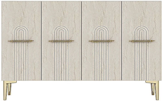 Μπουφές Ξύλινος Πολύχρωμος 120x32x75cm