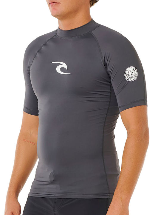 Rip Curl UPF 50 Men's Short Sleeve Sun Protection Shirt Grey