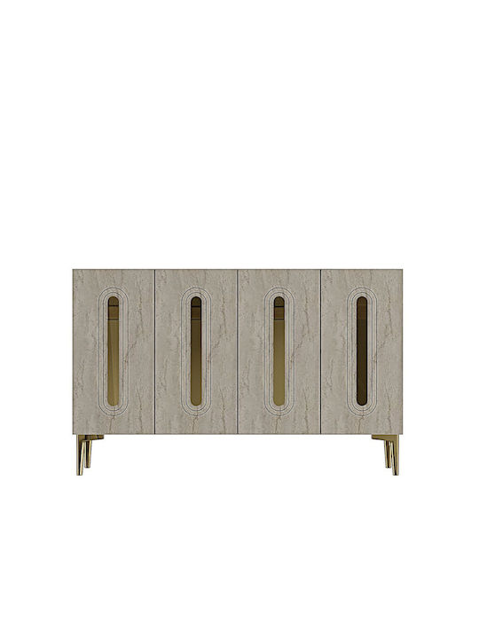 Μπουφές Ξύλινος Πολύχρωμος 120x30x75cm