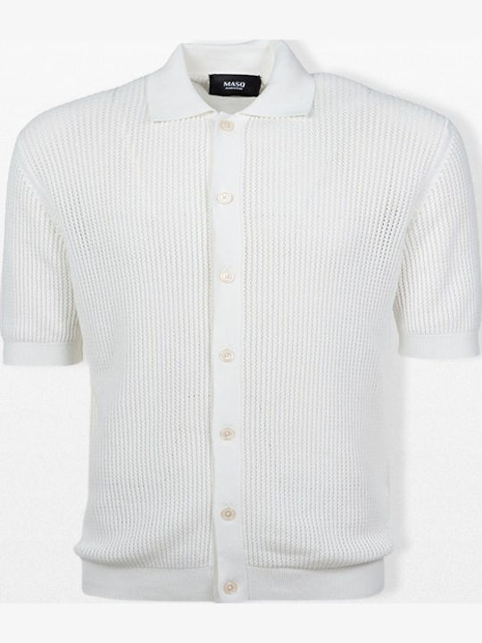 Polo Herrenbluse Kurzarm Weiße