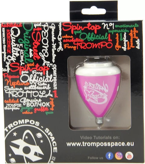 Trompos Space Saturno Xtreme Въртящ Върх Roller Tip Лилав Бял