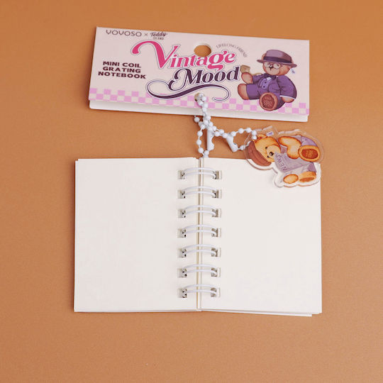 Spiral Notebook with White Pages White