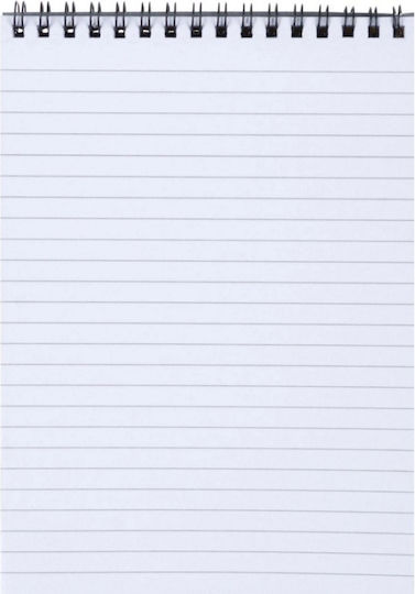 Teloniatis Notepad Spiral 50 Sheets A5 Ruled White
