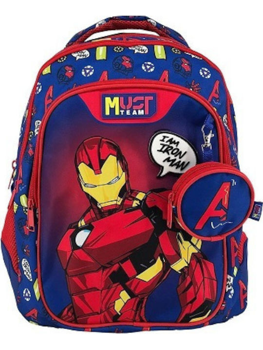 Τσαντα Πλατης 32χ18χ43εκ 3θηκες Iron Man Blue