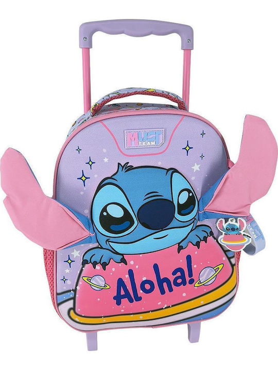 Must Team Stitch School Bag Trolley Kindergarten Aloha