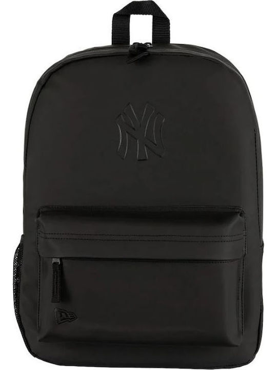 New Era New York Yankees School Backpack Black with Water Bottle Holder 17l