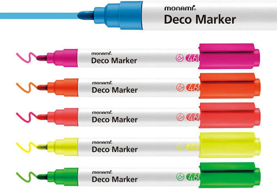 Markers Deco 460 6 Colors Fluo Monami
