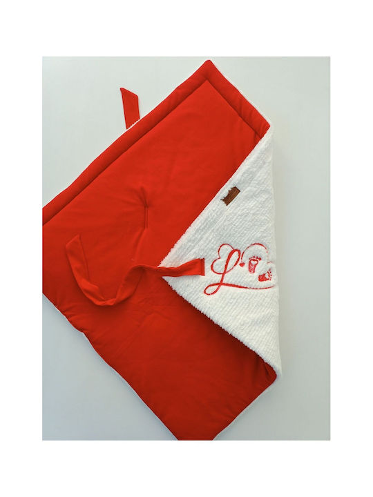 SteweHome Cotton White Nursery Swaddling Blanket 85x85cm