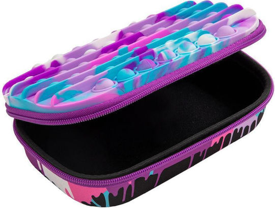 Zipit Zip & Pop Zipper Pencil Case Storage Box Purple